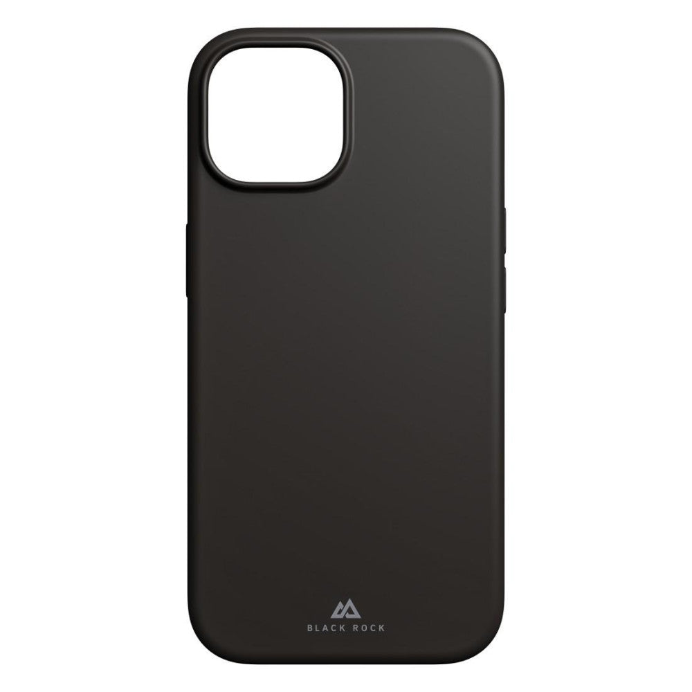 Black Rock Silikonhülle "Urban Case" für Apple iPhone 15 – Schwarz, Wireless Charging kompatibel, ultraslim, stabiler Rahmen, hochwertiges Cover