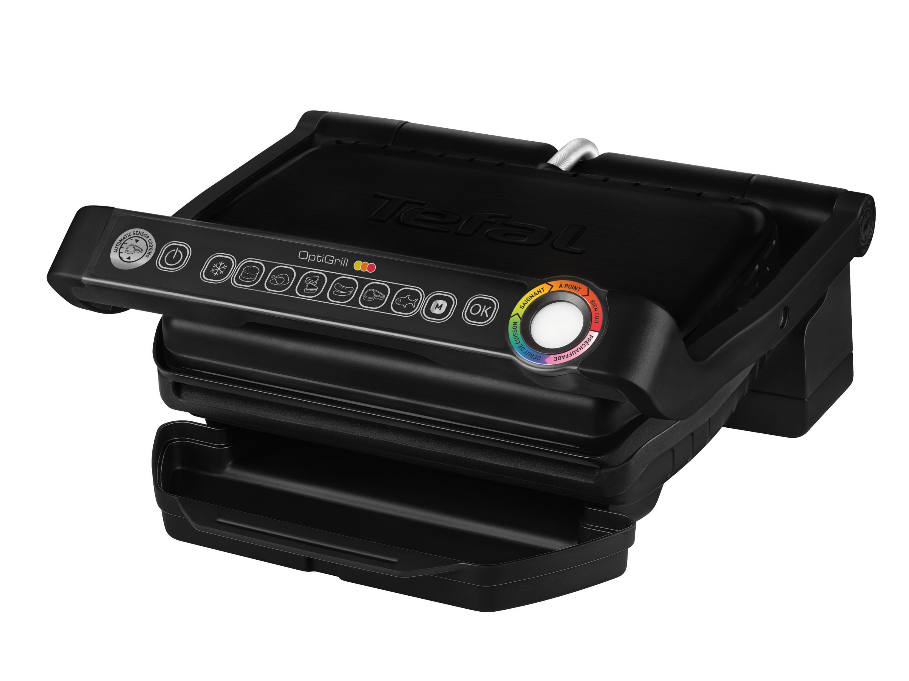 Tefal OptiGrill Kontaktgrill 6 Programme Schwarz GC7058 B-Ware
