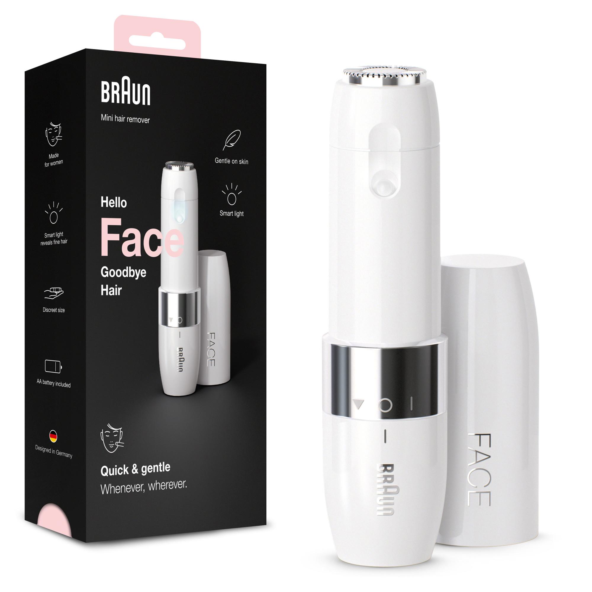 Braun Face Mini-Haarentferner FS1000, Smartlight, für Damen