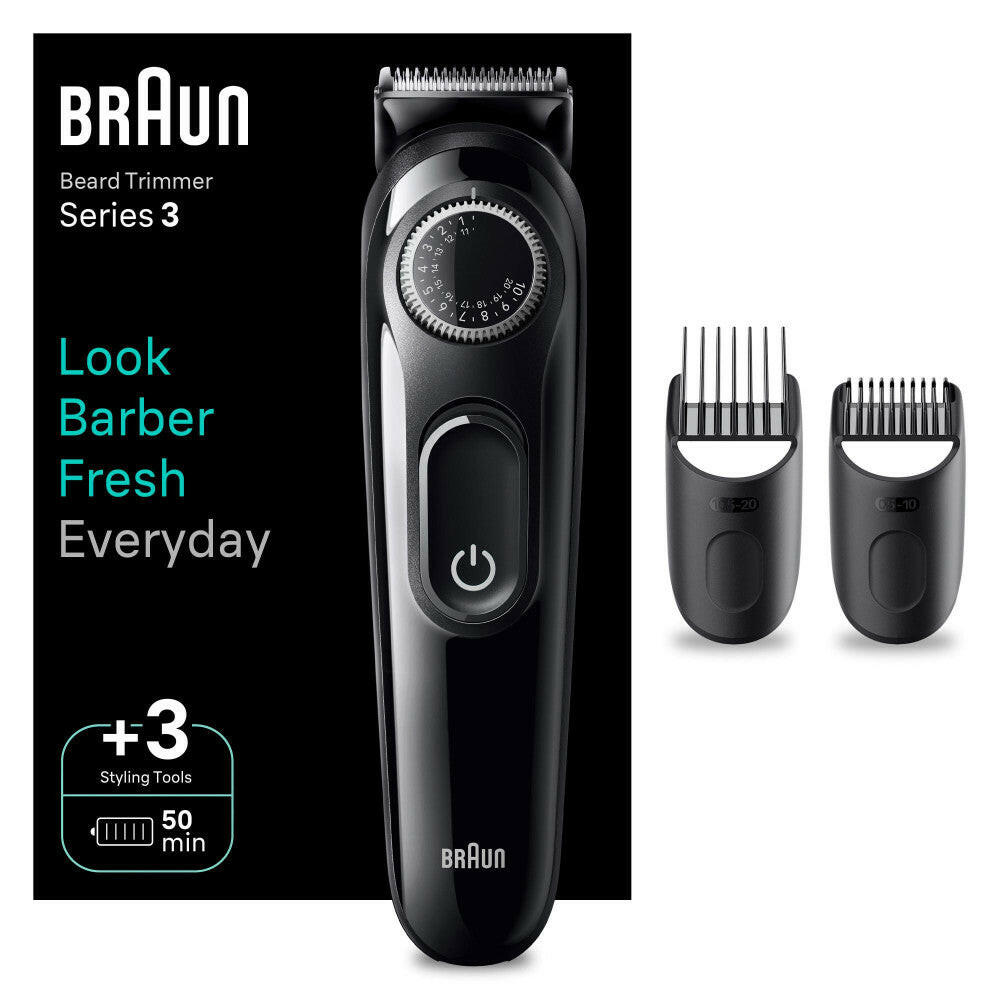 Braun Barttrimmer BT3410 – ultrascharfe Klinge, 40 Längen.