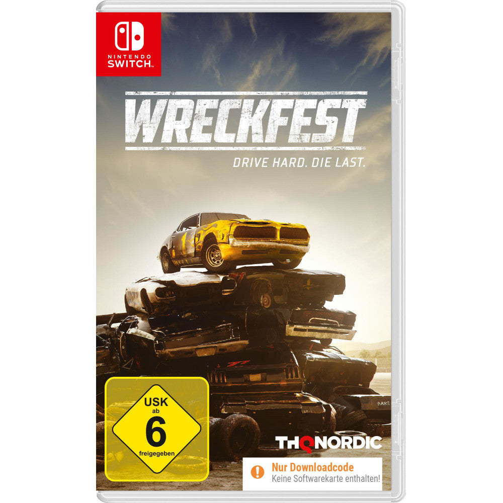 Nintendo Switch Wreckfest Simulation Rennspiel für spannende Zerstörungsrennen mit vielen anpassbaren Fahrzeugen und Strecken