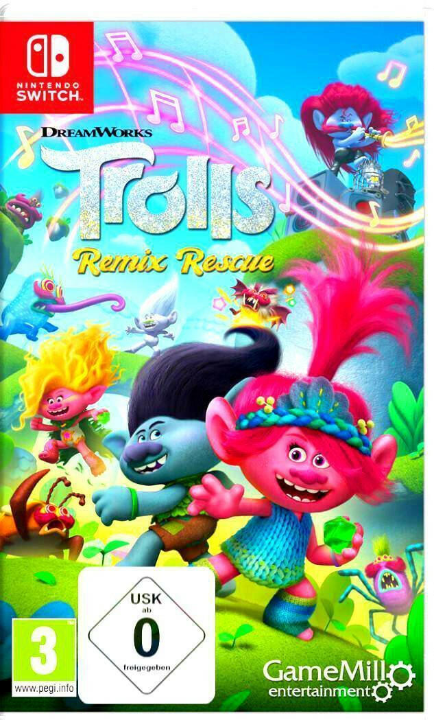 DreamWorks Trolls Nintendo Switch-Spiel: Remix Rescue.