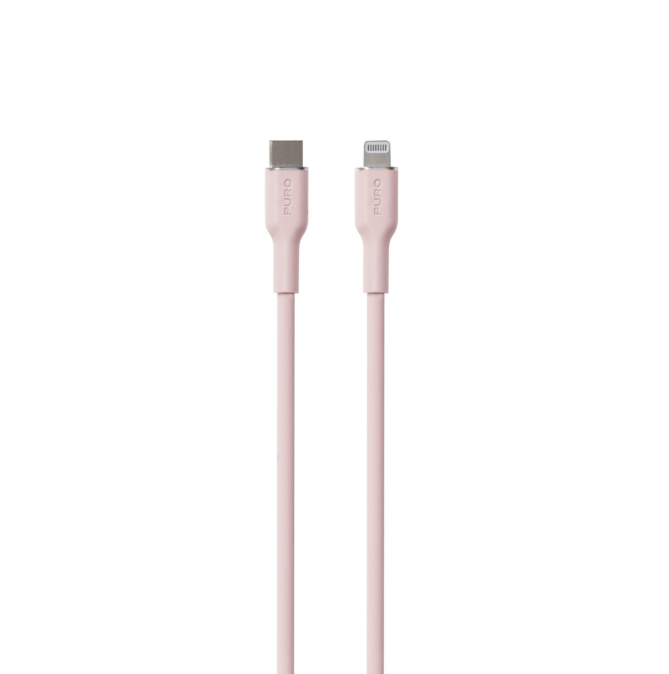 SBS Lightning Kabel 1,5m USB-C auf Lightning Dusty Pink
