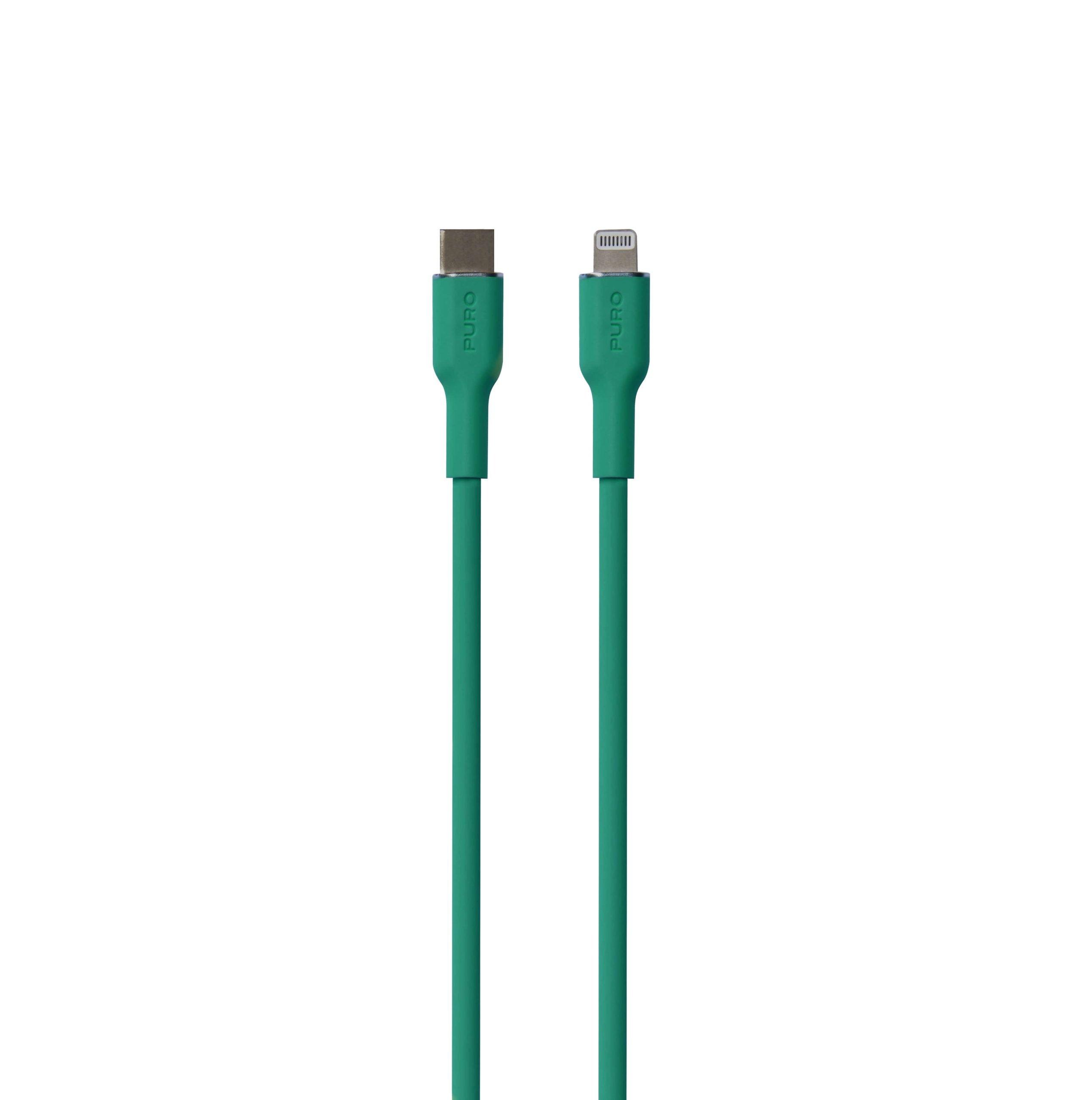 SBS Lightning-Kabel USB-C zu Lightning 1,5m, Jade, Grün