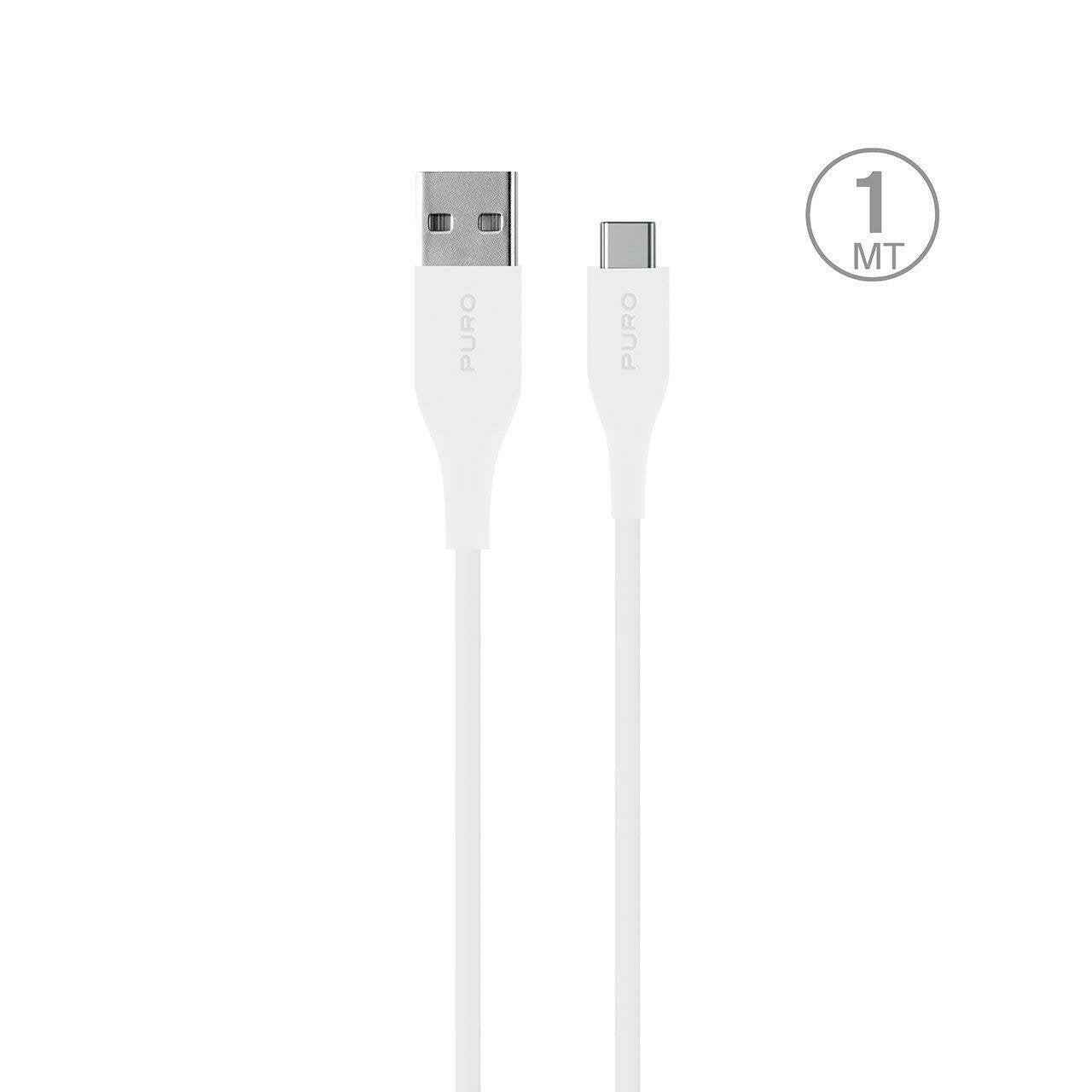 SBS USB-C auf USB-A Kabel 1,7m Weiß - Power and Data Cable.