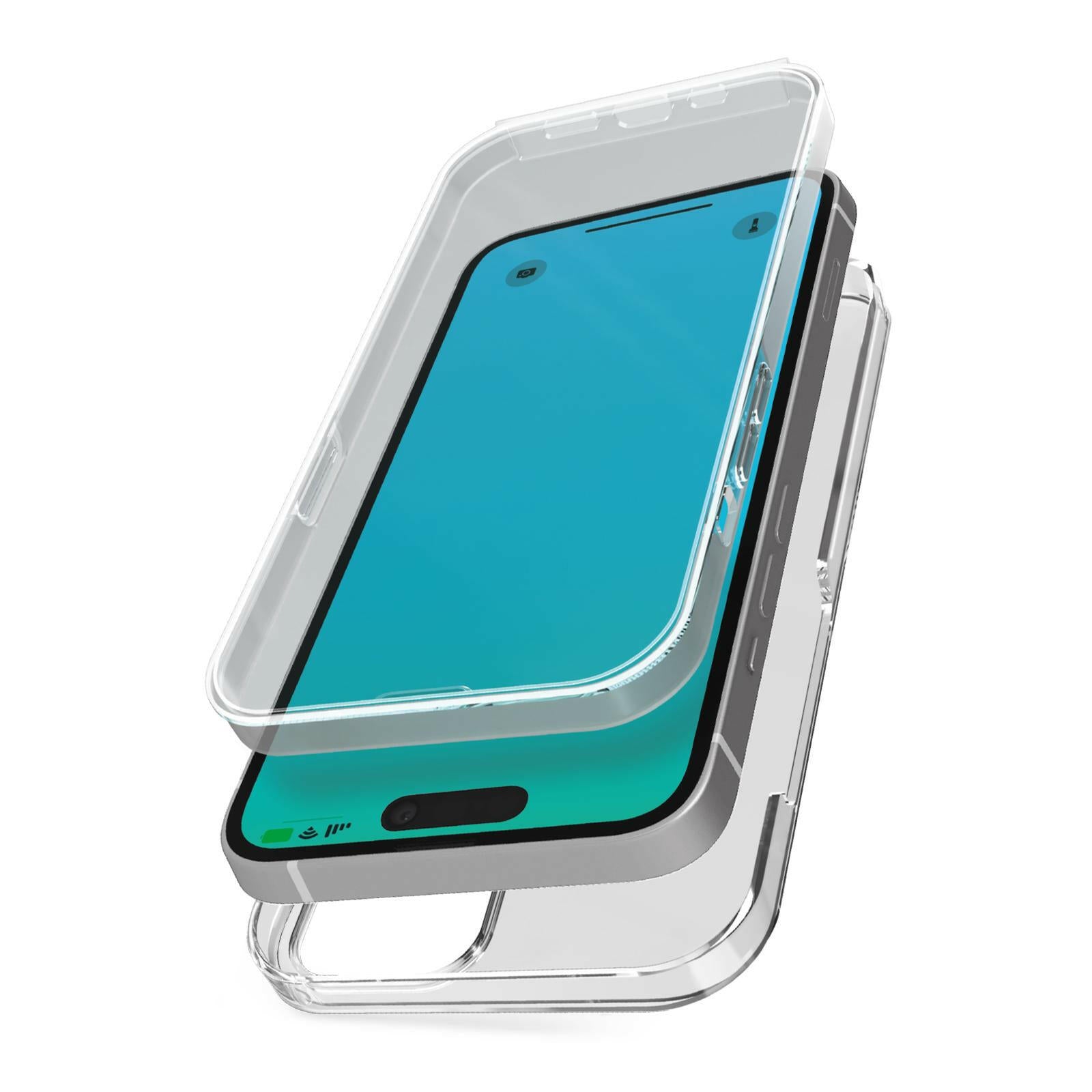 SBS Handyhülle 360° für iPhone 15 - Transparent Cover.