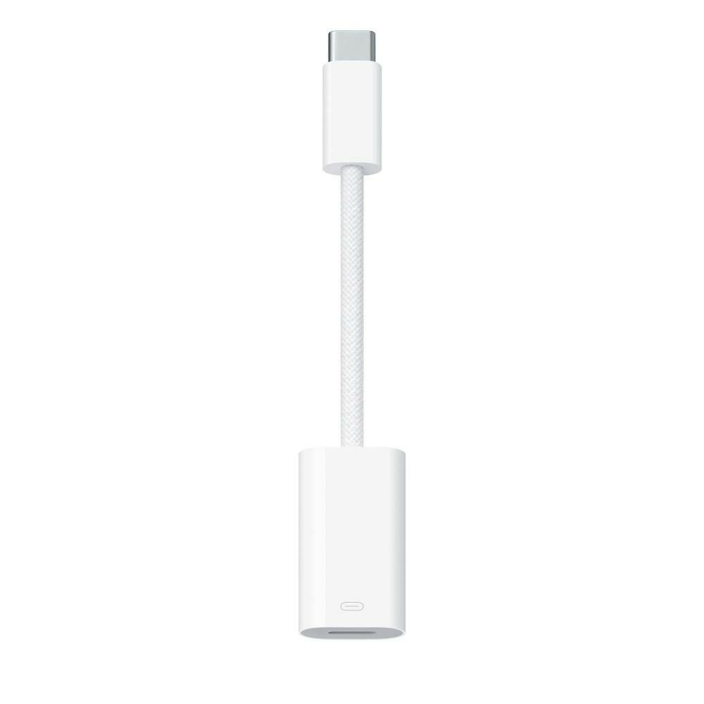 Apple USB-C Lightning Adapter, weiß, Auto-kompatibel.