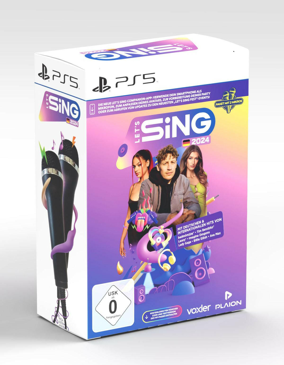 Ravenscourt Let's Sing 2024 + 2 Mikrofone PS5 Spiel