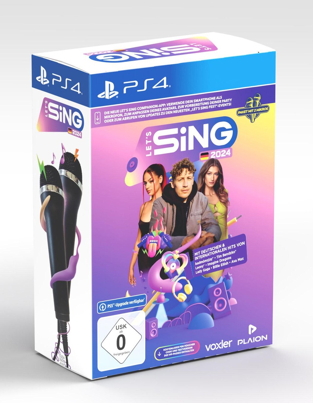 Ravenscourt Let's Sing 2024 Karaoke Spiel + 2 Mics PS4