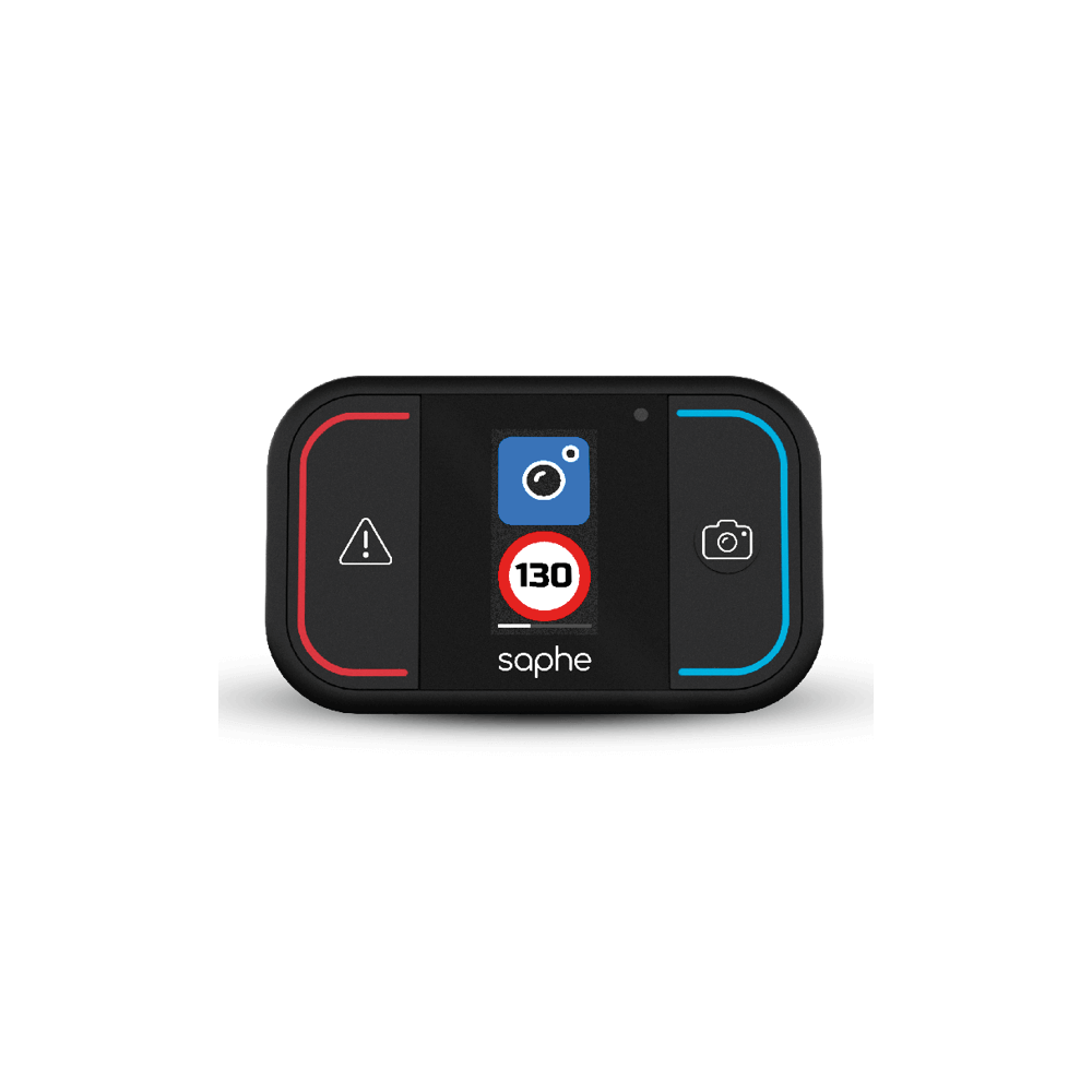 Saphe Drive Mini Verkehrsalarm mit Farbdisplay & Bluetooth.