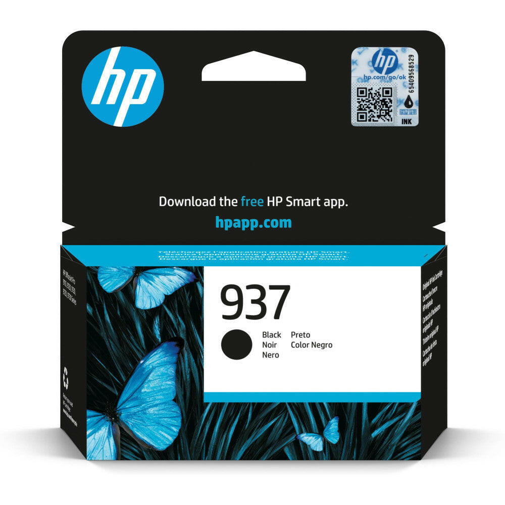 HP 937 Schwarz Original Druckerpatrone für OfficeJet Pro
