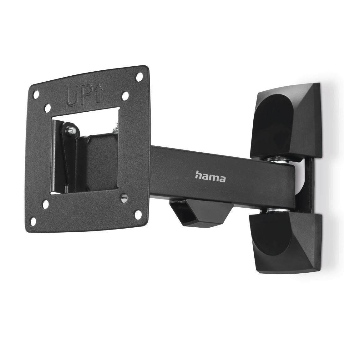 Hama TV-Wandhalterung schwarz, schwenkbar, neigbar bis 15kg.