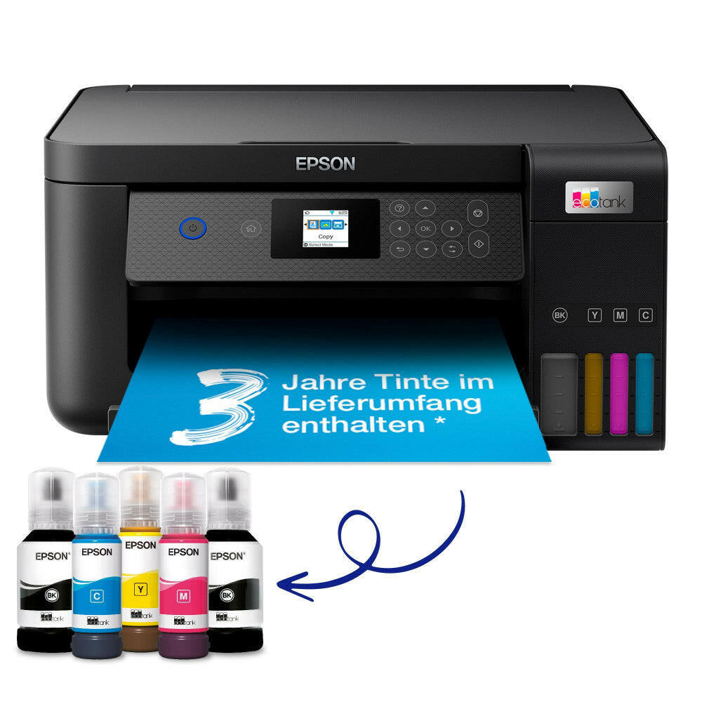 Epson EcoTank ET-2850 Wi-Fi-Tintentankdrucker, bis zu.