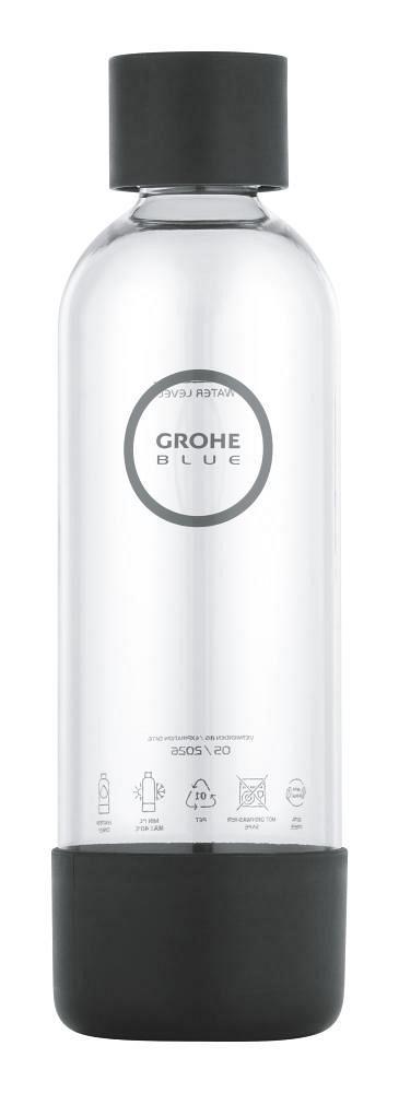 Grohe Blue Fizz Wasserflasche 850ml schwarz B-Ware