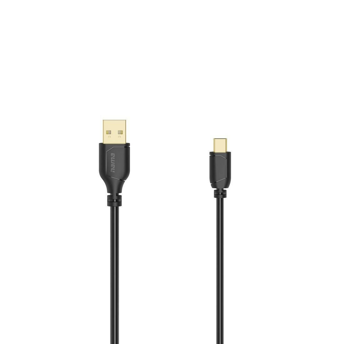 Hama Mini-USB-Kabel Flexi-Slim, 0,75 m, 480 Mbit/s.