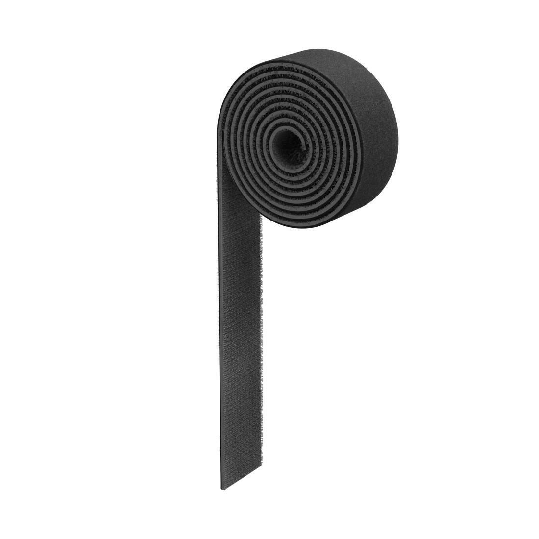 Hama Klettband 1,9 x 100 cm Schwarz, beidseitig - Schwarz.