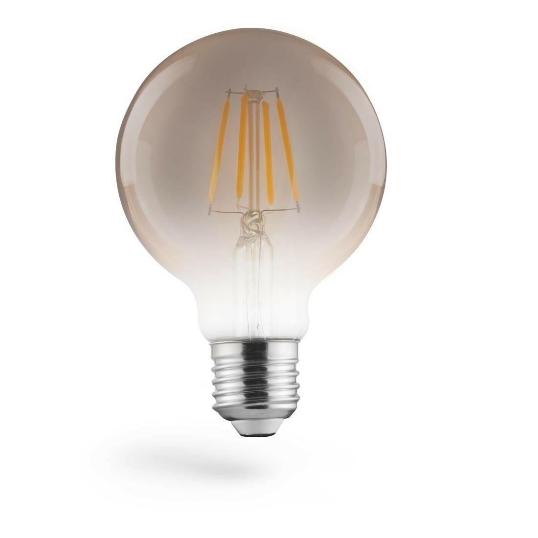 Xavax LED-Filament Globe 80, 6W, Warmweiß, E27.