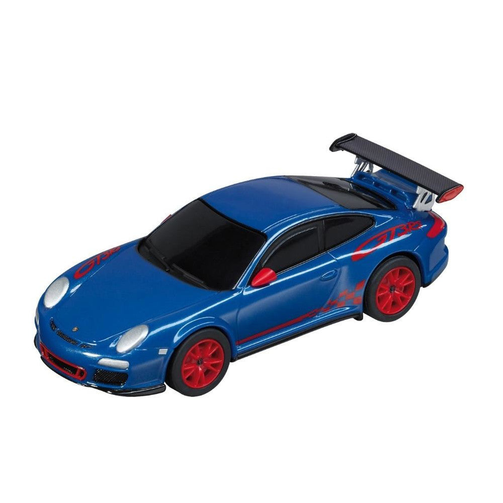 Carrera Modellauto Porsche GT3 RS Blau 1:43 Sound Detailgetreu Sammler Auto-Geschenk Rennsportwagen