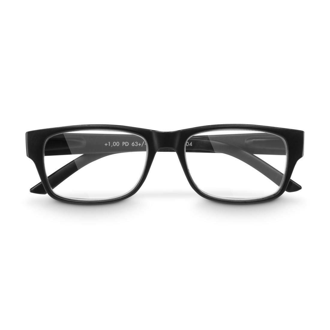 HAMA Lesehilfe, Schwarz Matt, +1,5 dtp | Recycelter