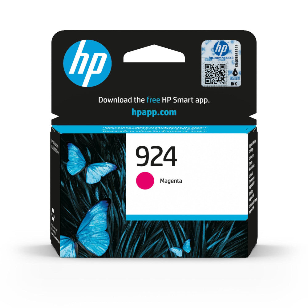 HP 924 Magenta Original Druckerpatrone für HP OfficeJet Pro 8124e 8122e 8132e 8135e 8134e 8125e All-in-One-Drucker