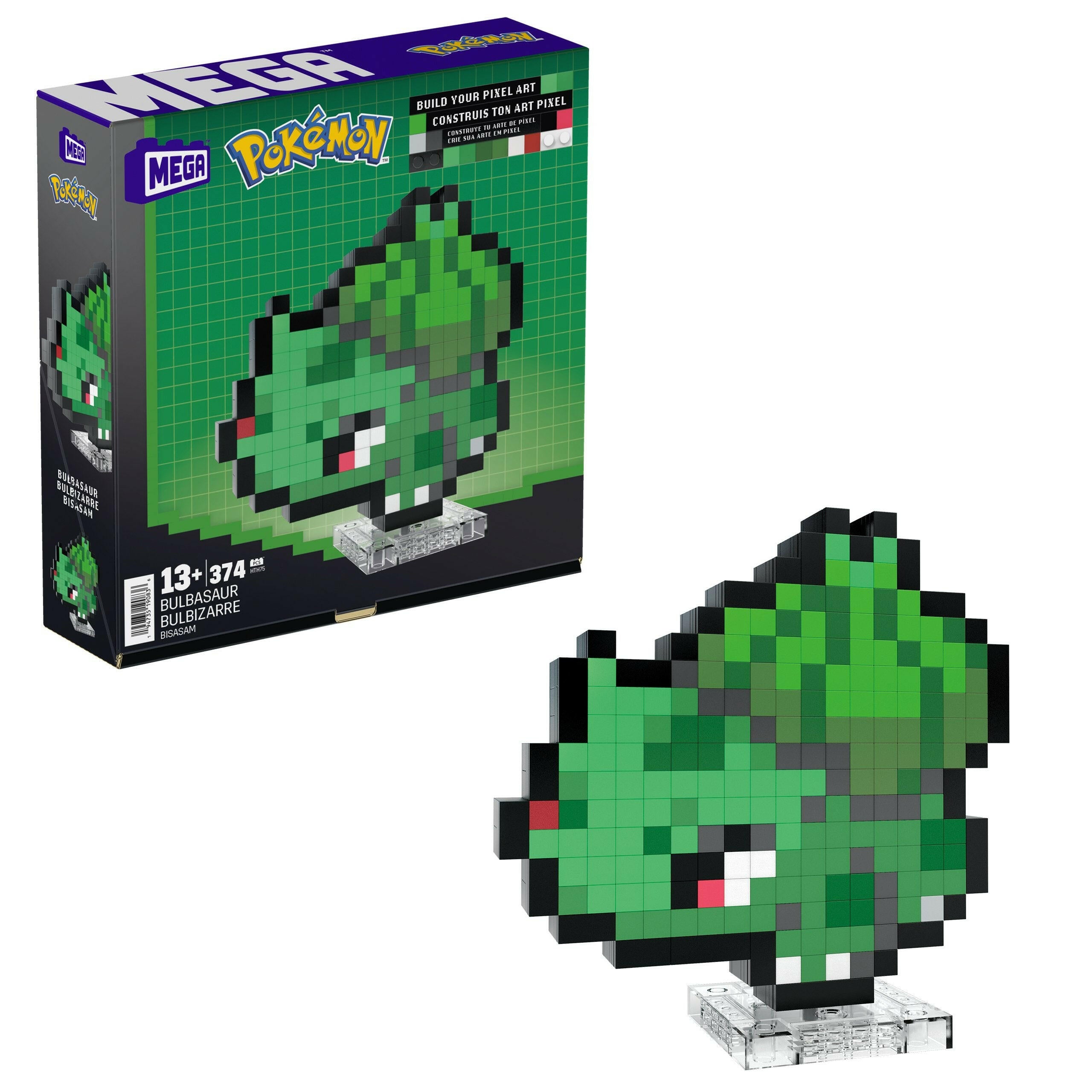 MEGA Bisasam Pixel - Pokémon Actionfigur-Bauset 323 Teile.