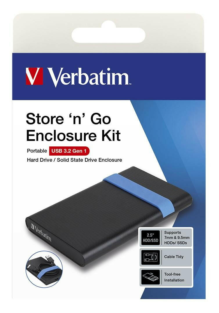 Verbatim Store'N'Go 2.5" HDD/SSD Enclosure Kit USB 3.2 Gen1.