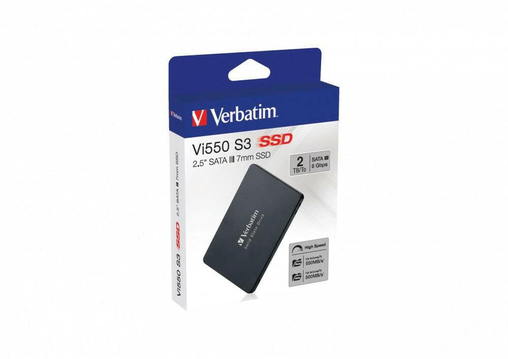 Verbatim Vi550 S3 2TB 2.5" SATA III SSD 550 MB/s - PC/Laptop.