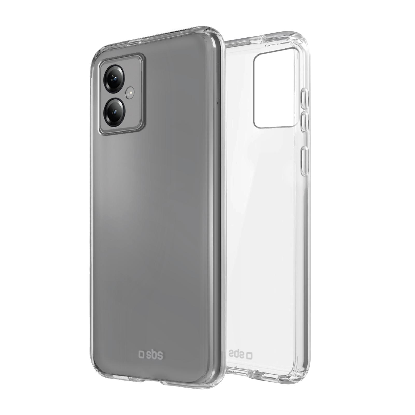 SBS TPU Handyhülle für Motorola G14, transparent flexibel