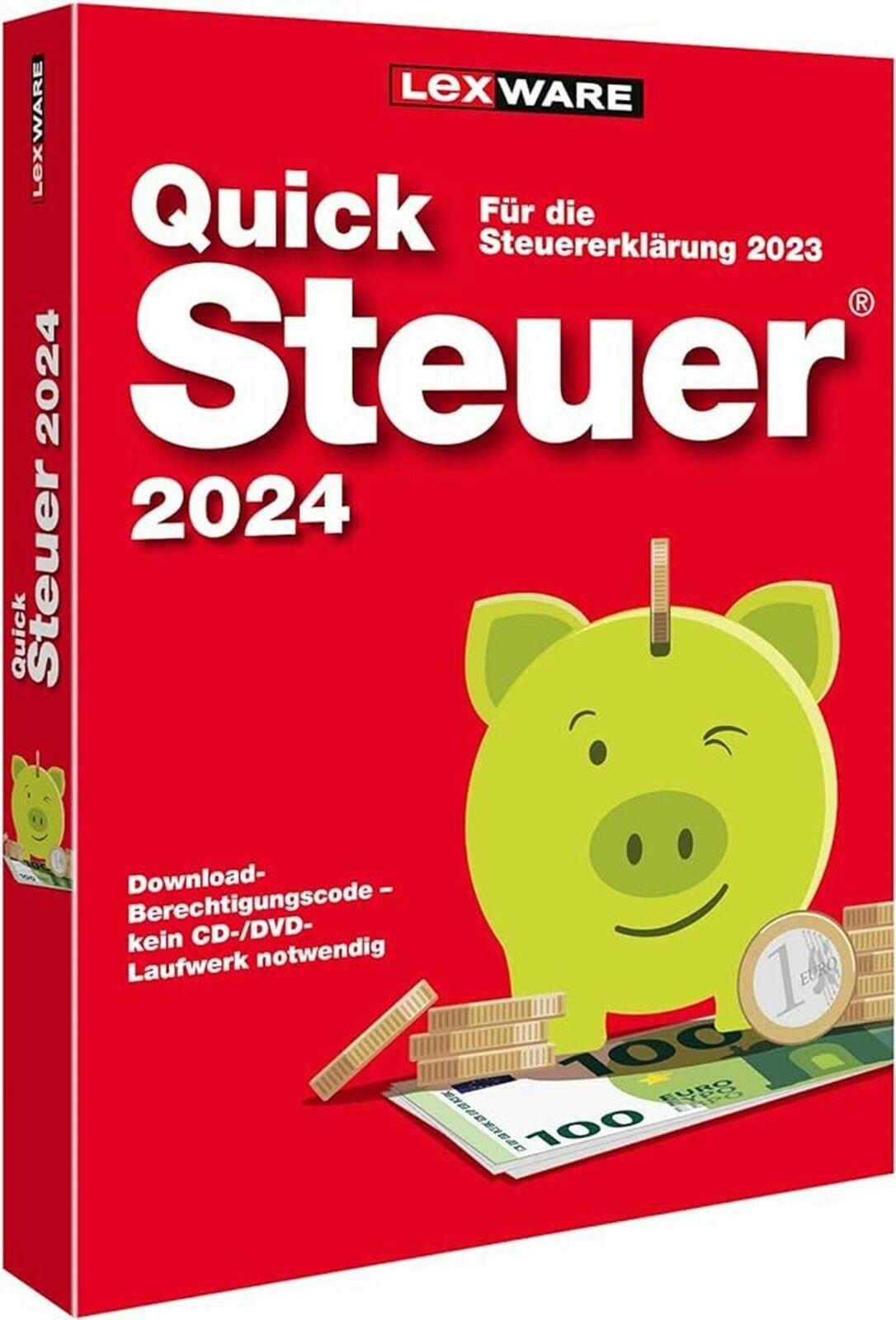 Lexware QuickSteuer 2024 Steuersoftware ELSTER-Assistent.
