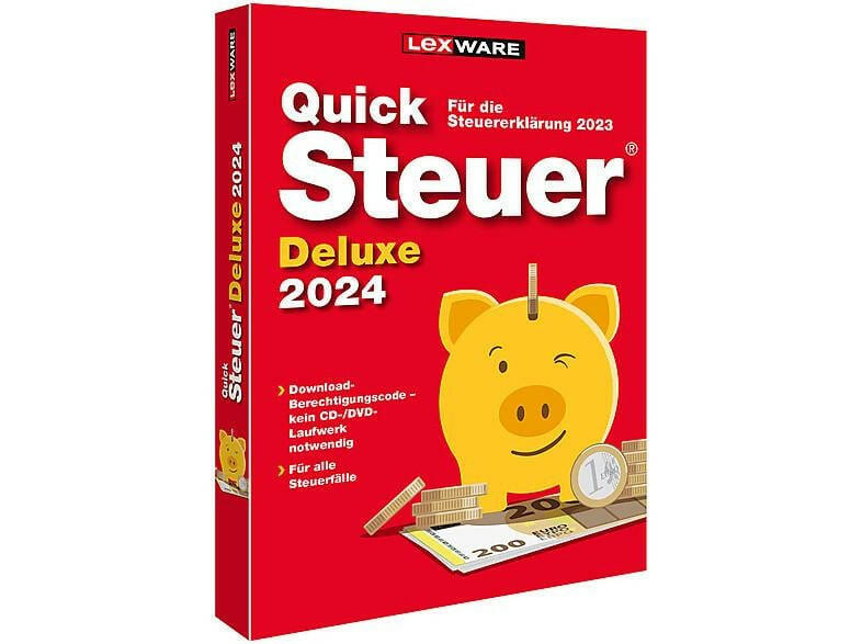 Lexware QuickSteuer Deluxe 2024 Steuersoftware für 5.
