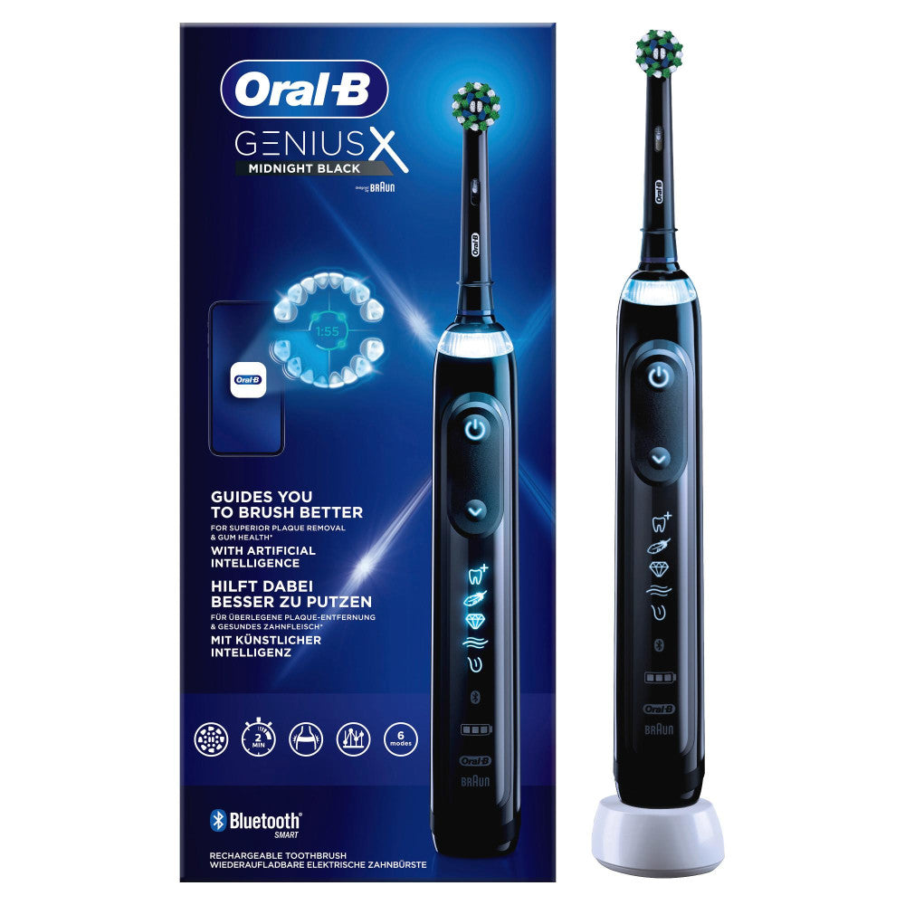 Oral-B Genius X Elektrische Zahnbürste, 6 Modus, künstliche
