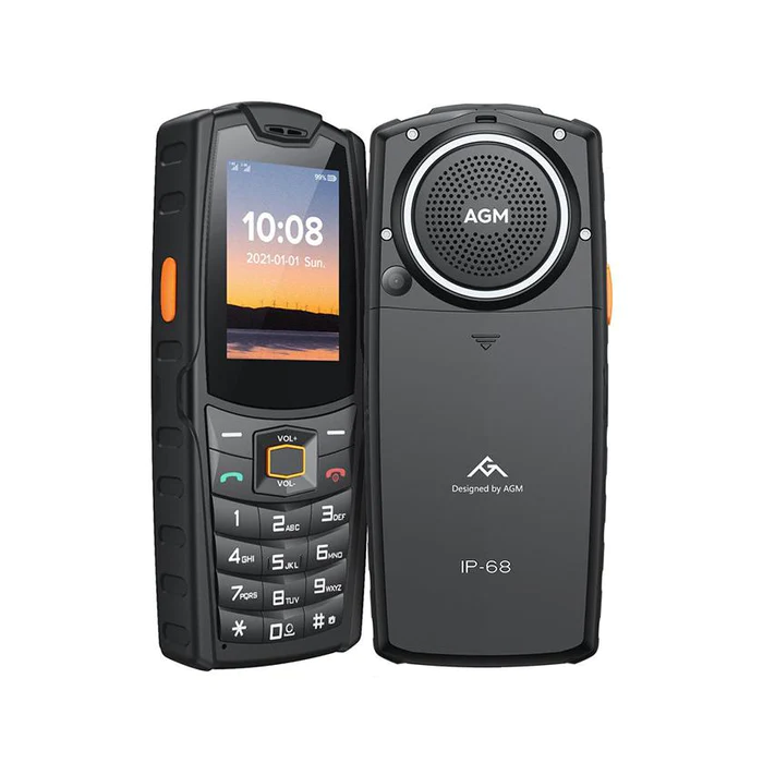AGM M6 Dual-SIM 4G LTE Smartphone Schwarz LED 2,4" 0,3MP.