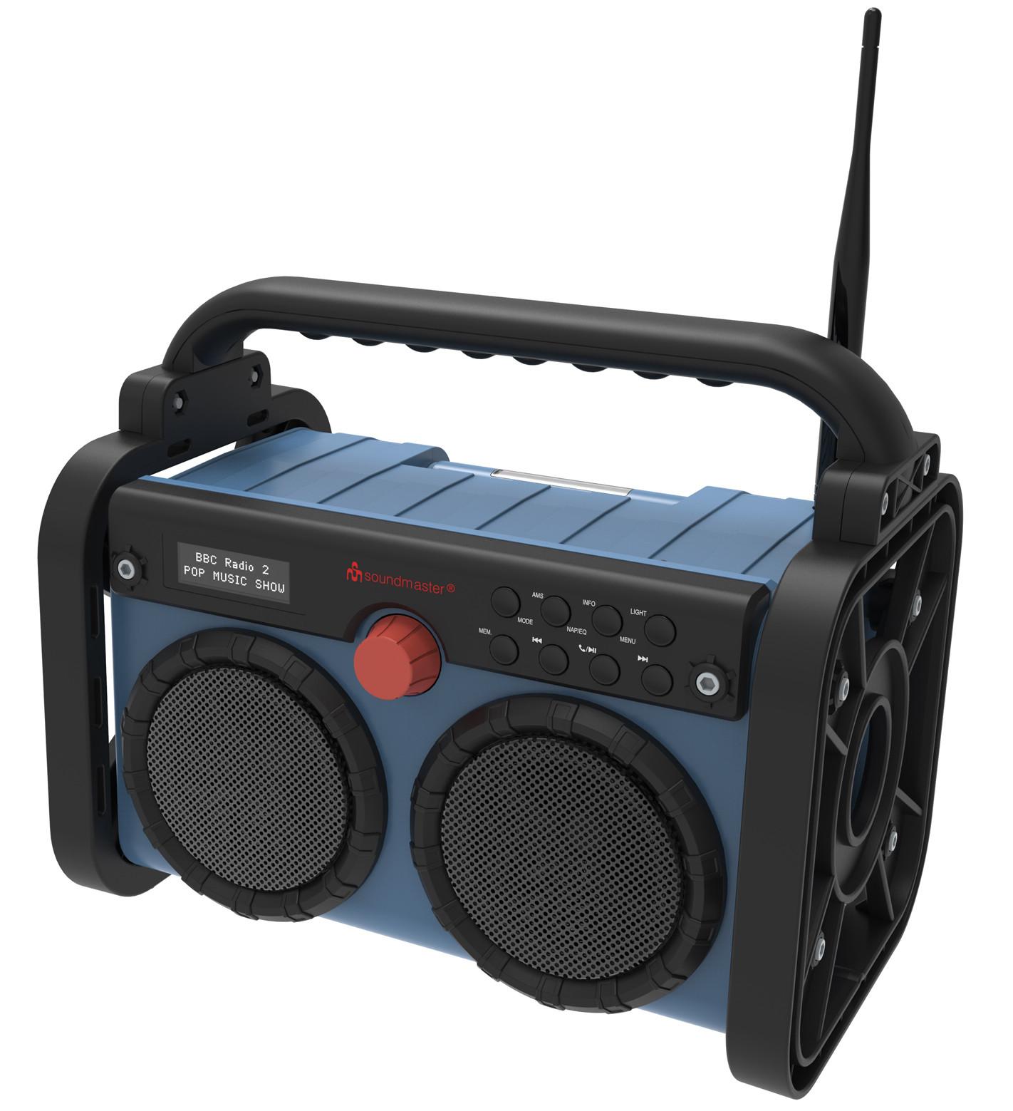 Soundmaster DAB85 Baustellenradio IP44 mit Bluetooth & Akku