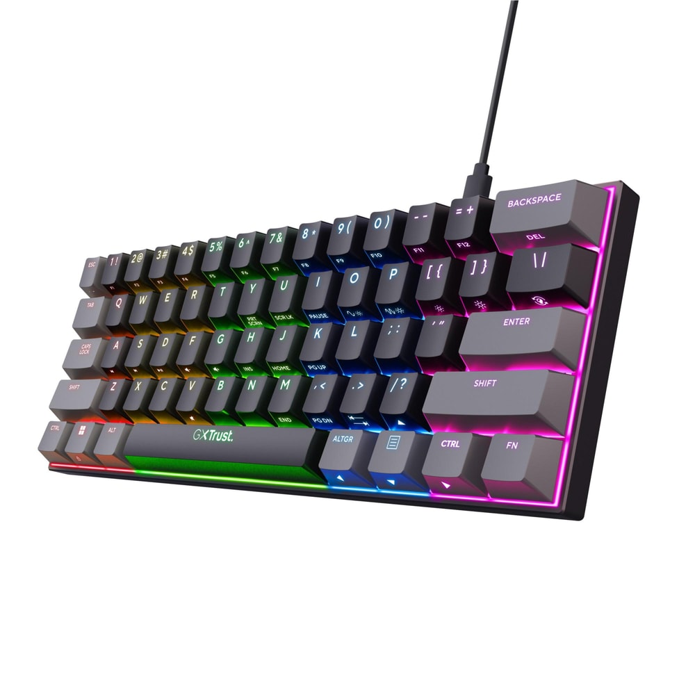 Trust GXT 867 Acira 60% mechanische Tastatur QWERTZ RGB