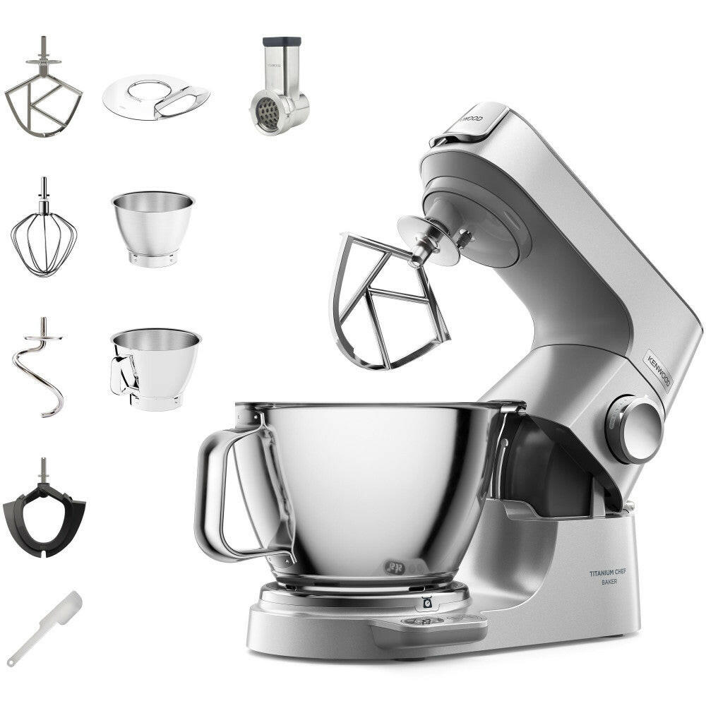 Kenwood KVC85.314SI Titanium Chef Baker Küchenmaschine 1200W.