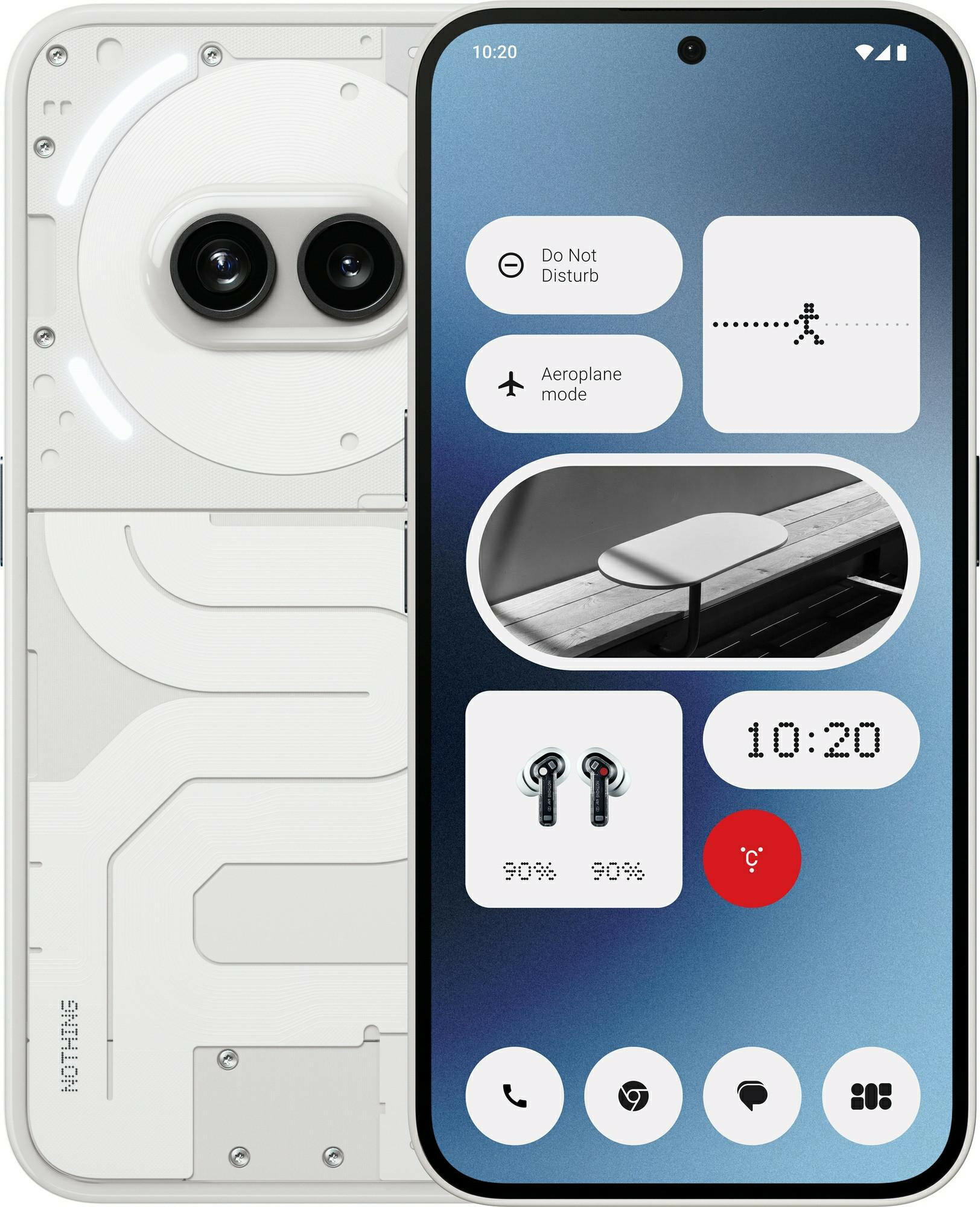 Nothing Phone 2a 128GB Weiß - 120Hz AMOLED - Dual-Kamera