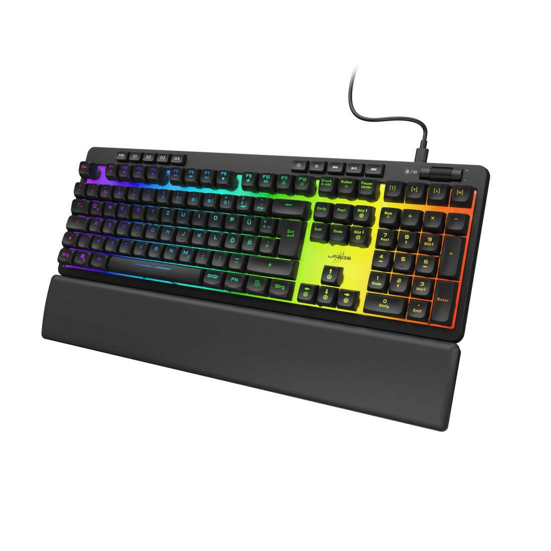 uRage Exodus 515 Gaming-Tastatur QWERTZ RGB Beleuchtung.