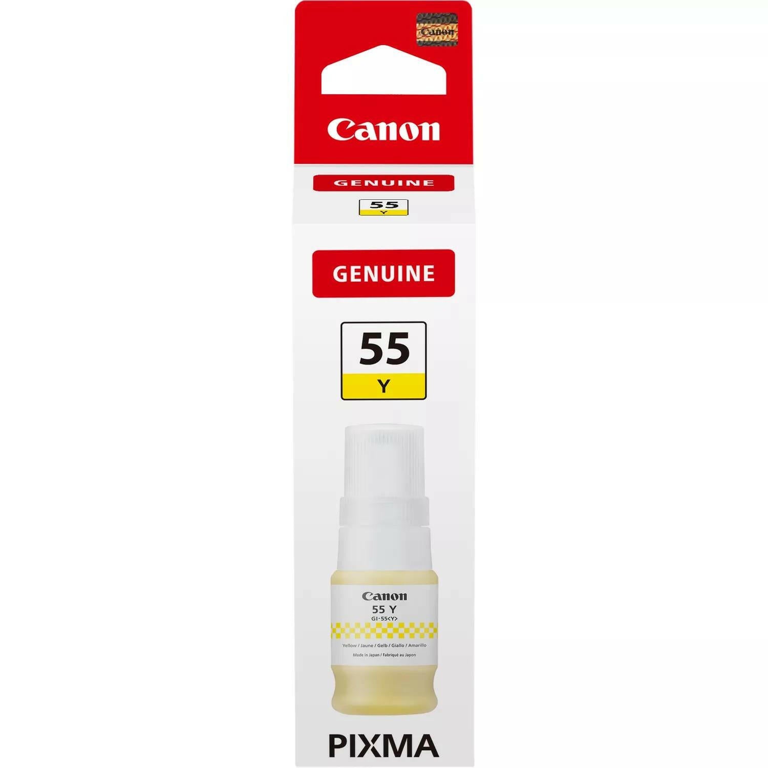 Canon GI-55Y Gelbe Tintenflasche – Bis zu 3.000 Seiten