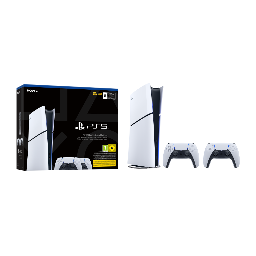 PlayStation 5 Digital Edition Bundle mit 2 DualSense.