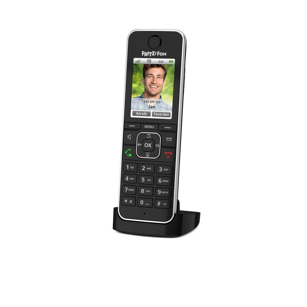 AVM FRITZ!Fon C6 Schnurlostelefon HD, Smart, Schwarz.