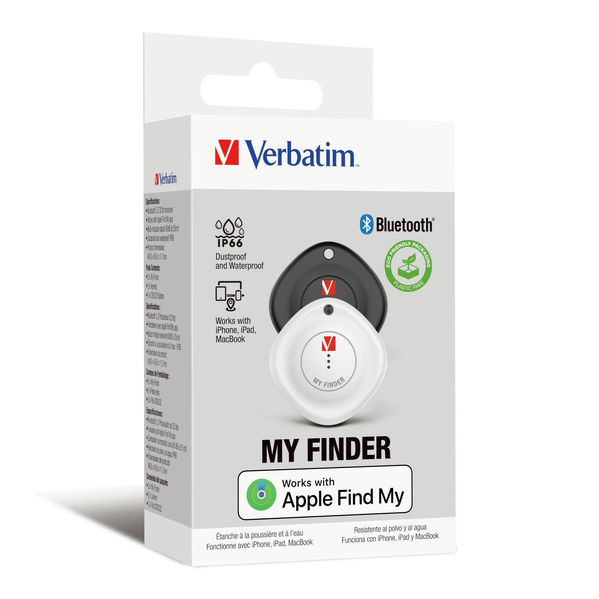 Verbatim MYF-02 Bluetooth Item Finder 2 pack.