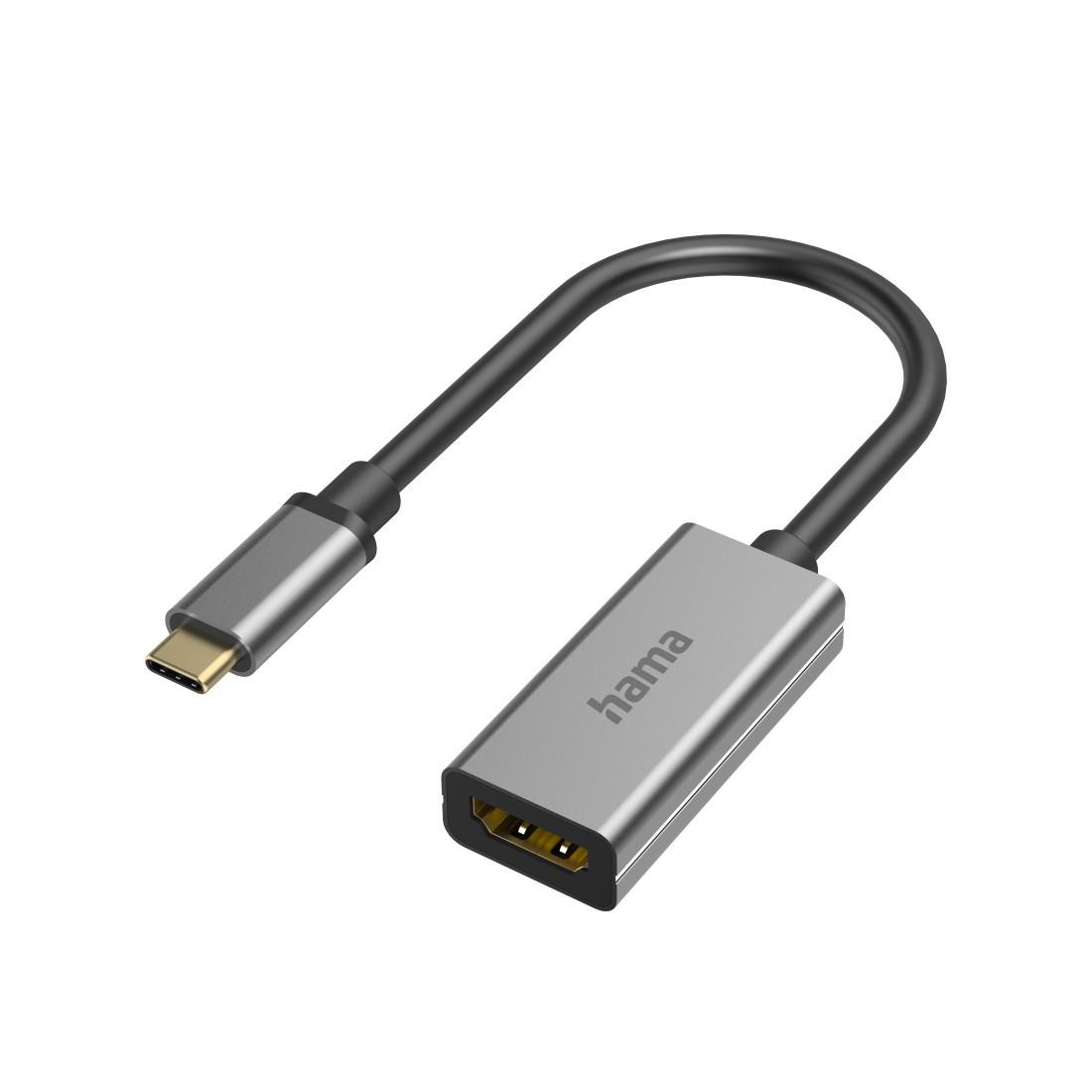 Hama USB-C HDMI Adapter 8K 60Hz Thunderbolt 3/4 Aluminium