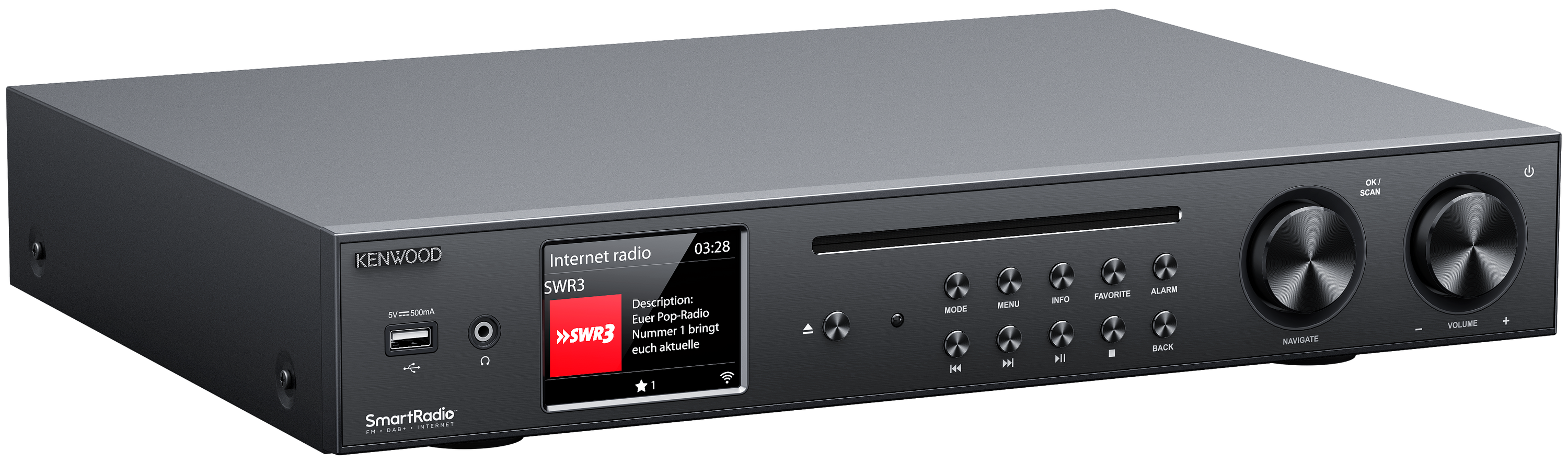 Kenwood KR-W8000SCD Netzwerk-HiFi-Receiver 2x30W DAB+ WiFi