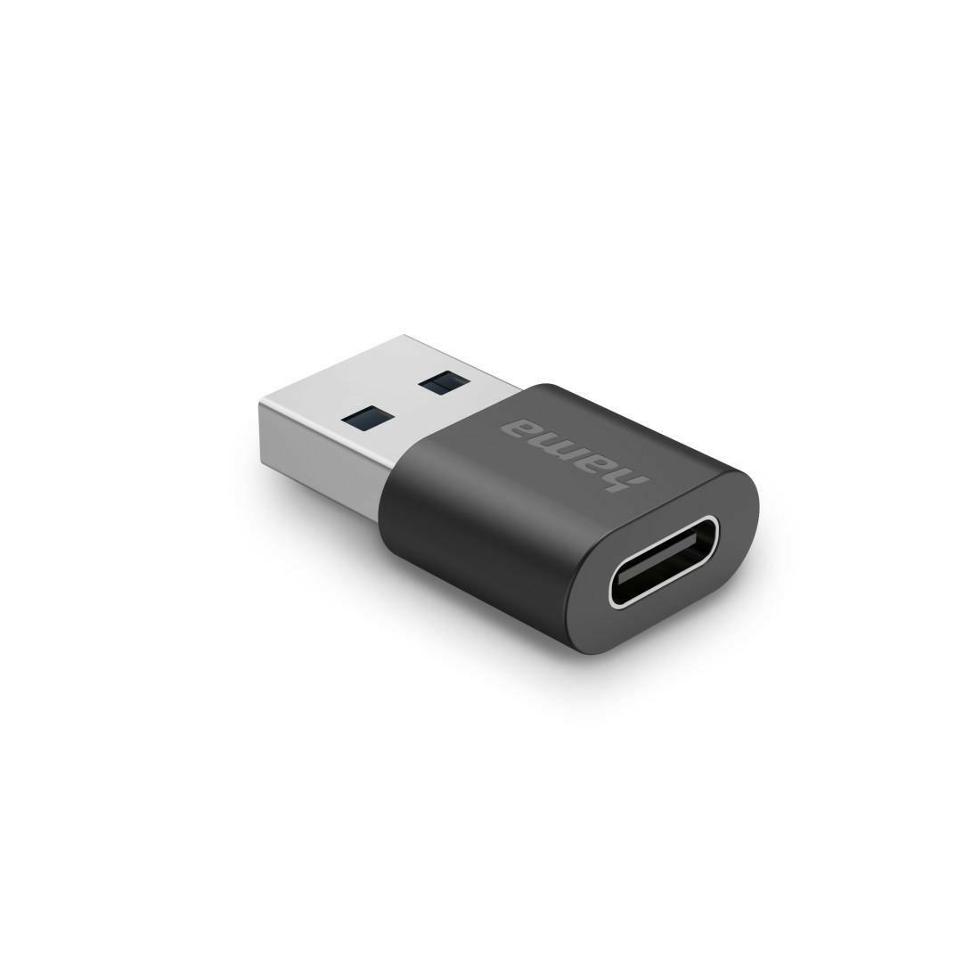 Hama USB-A auf USB-C Adapter, 3.2 Gen2, 10 Gbit/s