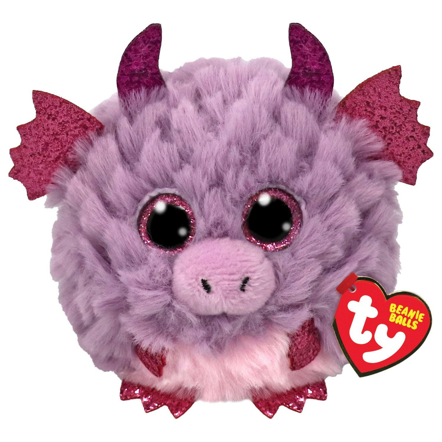 Ty Lila Drache Puffies Kuscheltier - Sammelbar Kuscheln