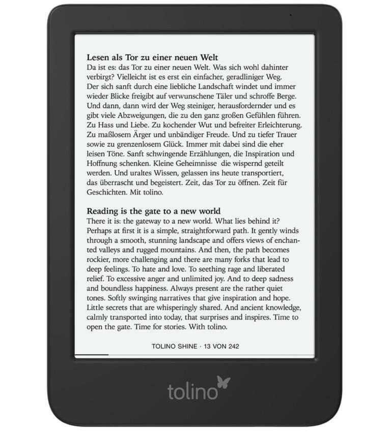 Tolino Shine 5 eBook-Reader 16GB Touchscreen Wifi Noir.