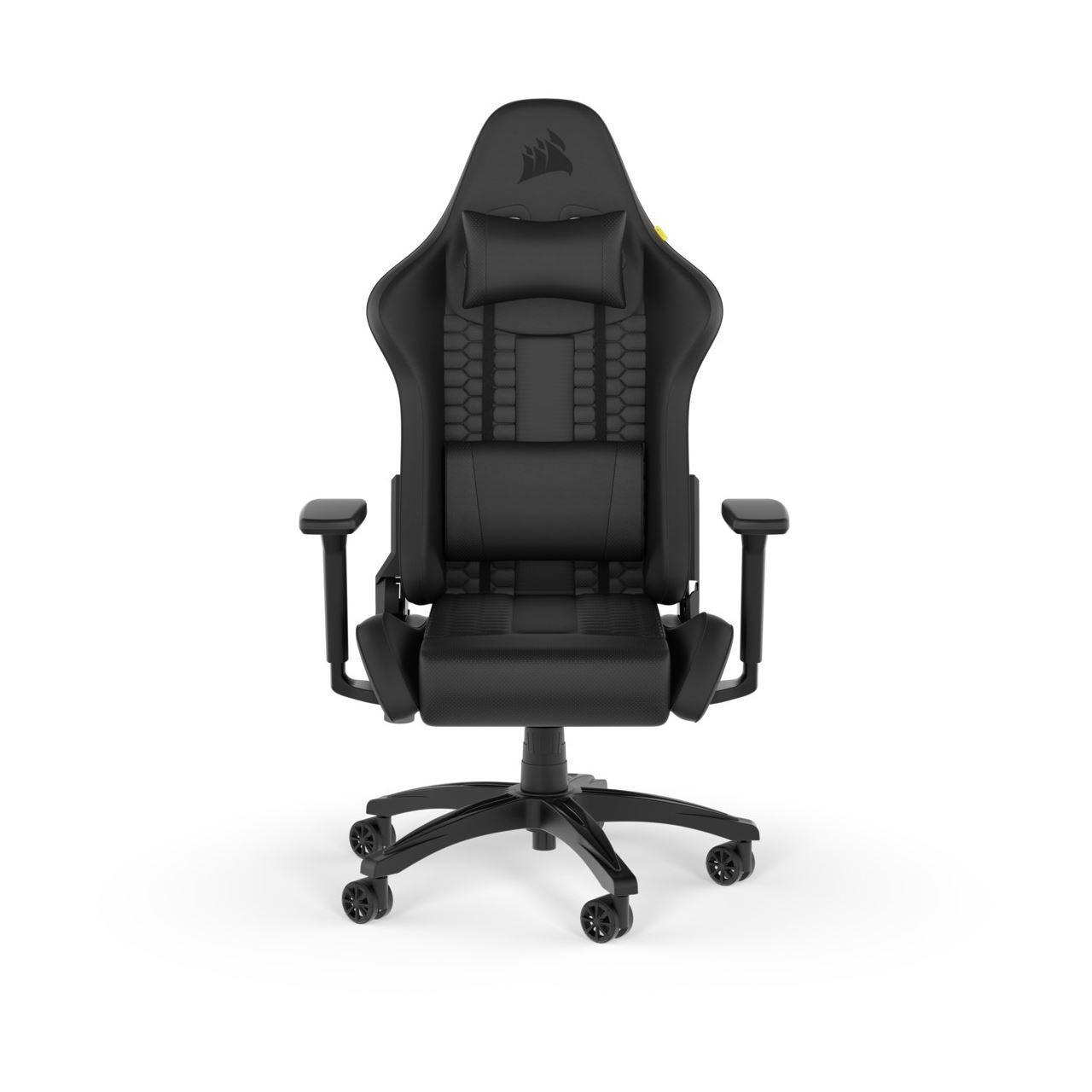 Corsair TC100 Relaxed-Gaming-Stuhl, Kunstleder, Lendenkissen