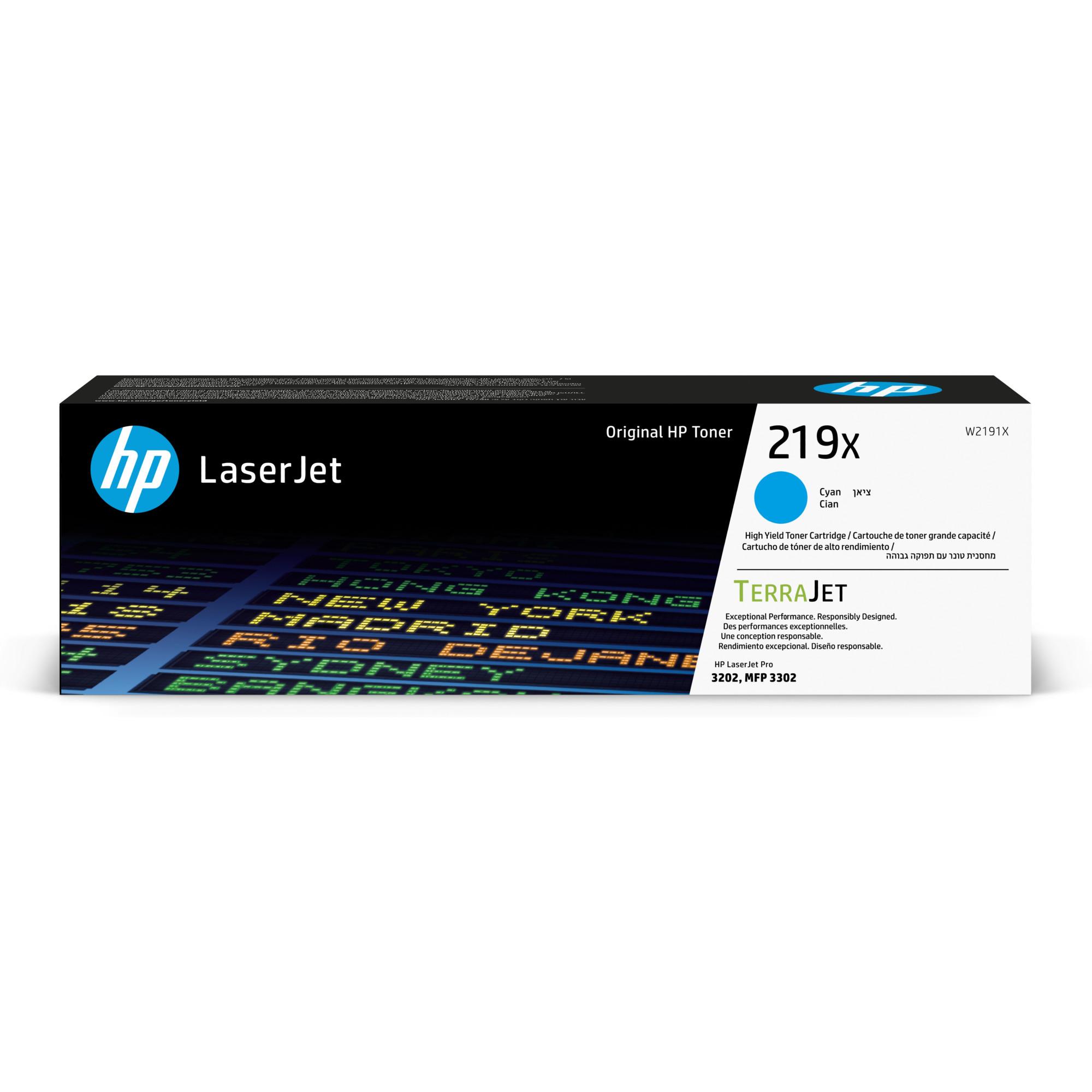 HP 219X Original LaserJet Tonerkartusche Hochleistungs-Cyan