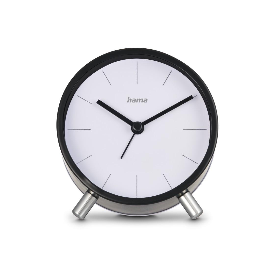Hama Flores Funkwecker DCF weiß schwarz analog