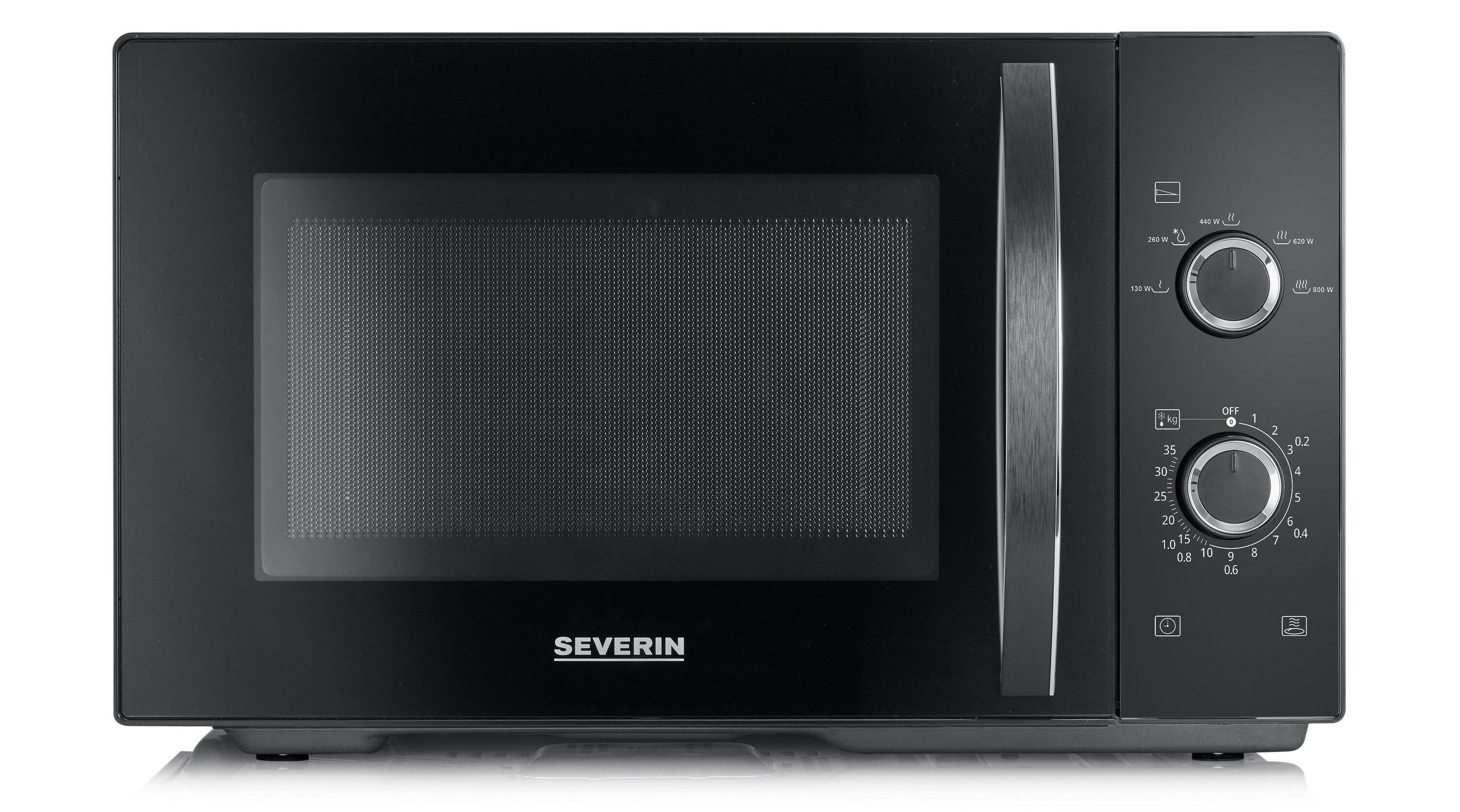 SEVERIN MW 7888 Mikrowelle Solo, 25 L, schwarz, 800 W